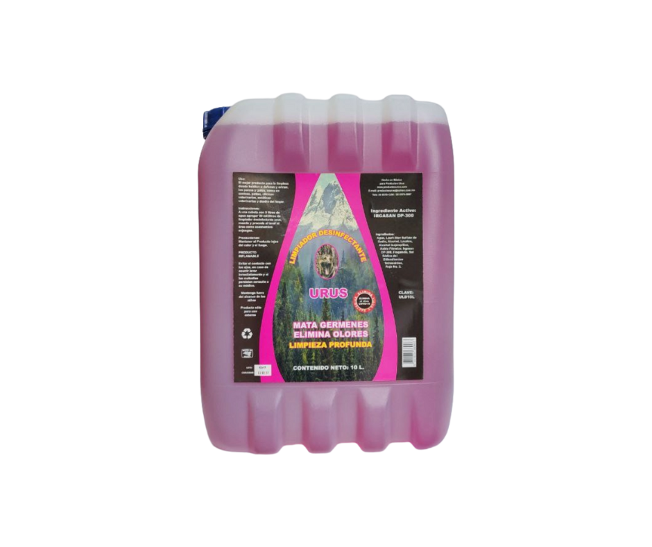 Limpiador desinfectante 10 Lt urus 