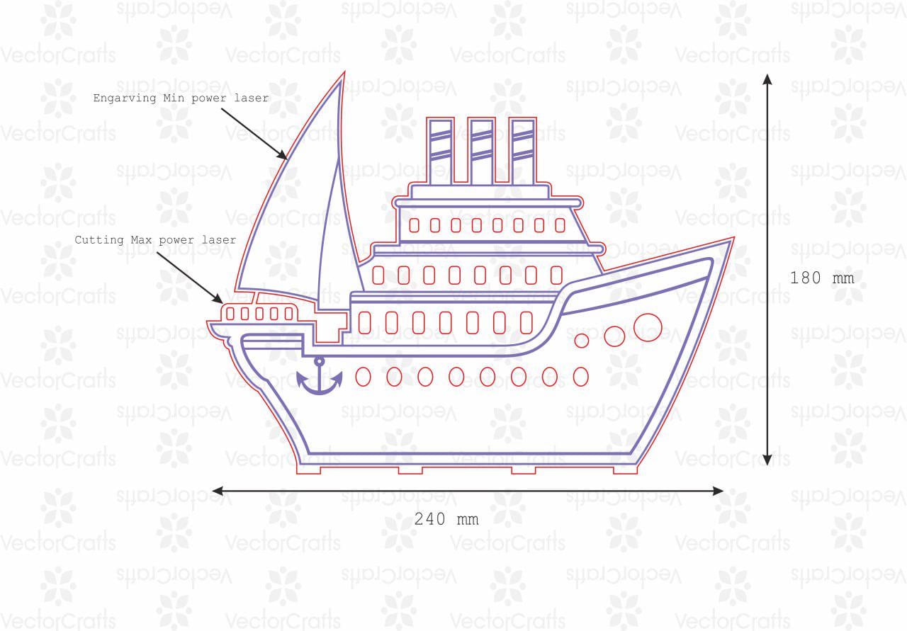 Cruise Ship Vector File