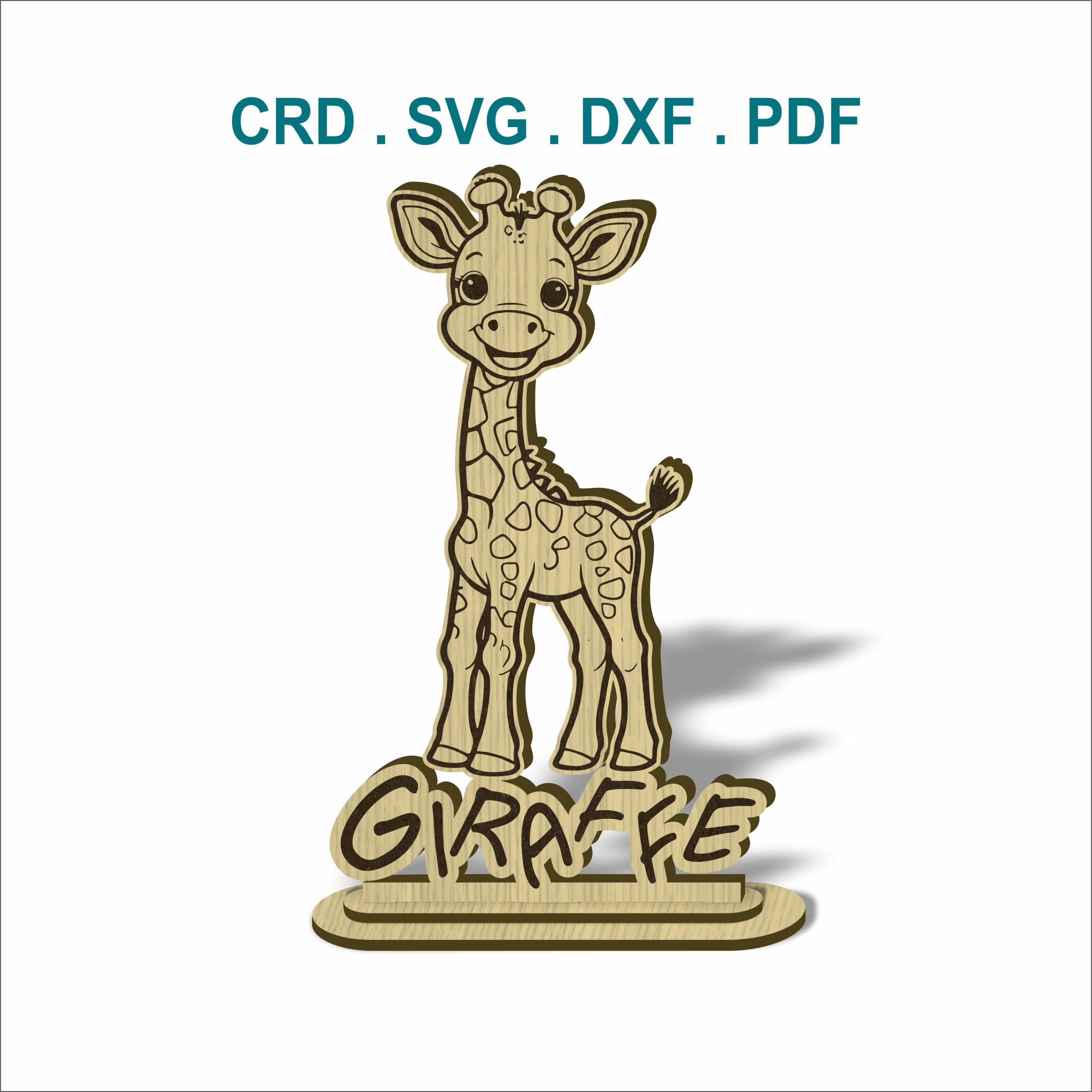 Wooden Giraffe Standee