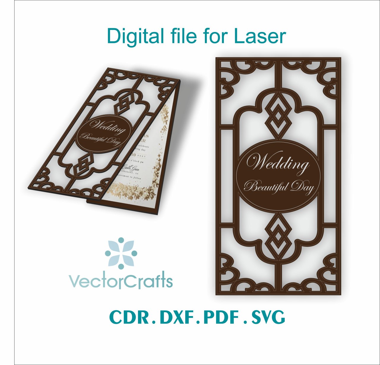 Laser Cut Wedding Invitation Card File