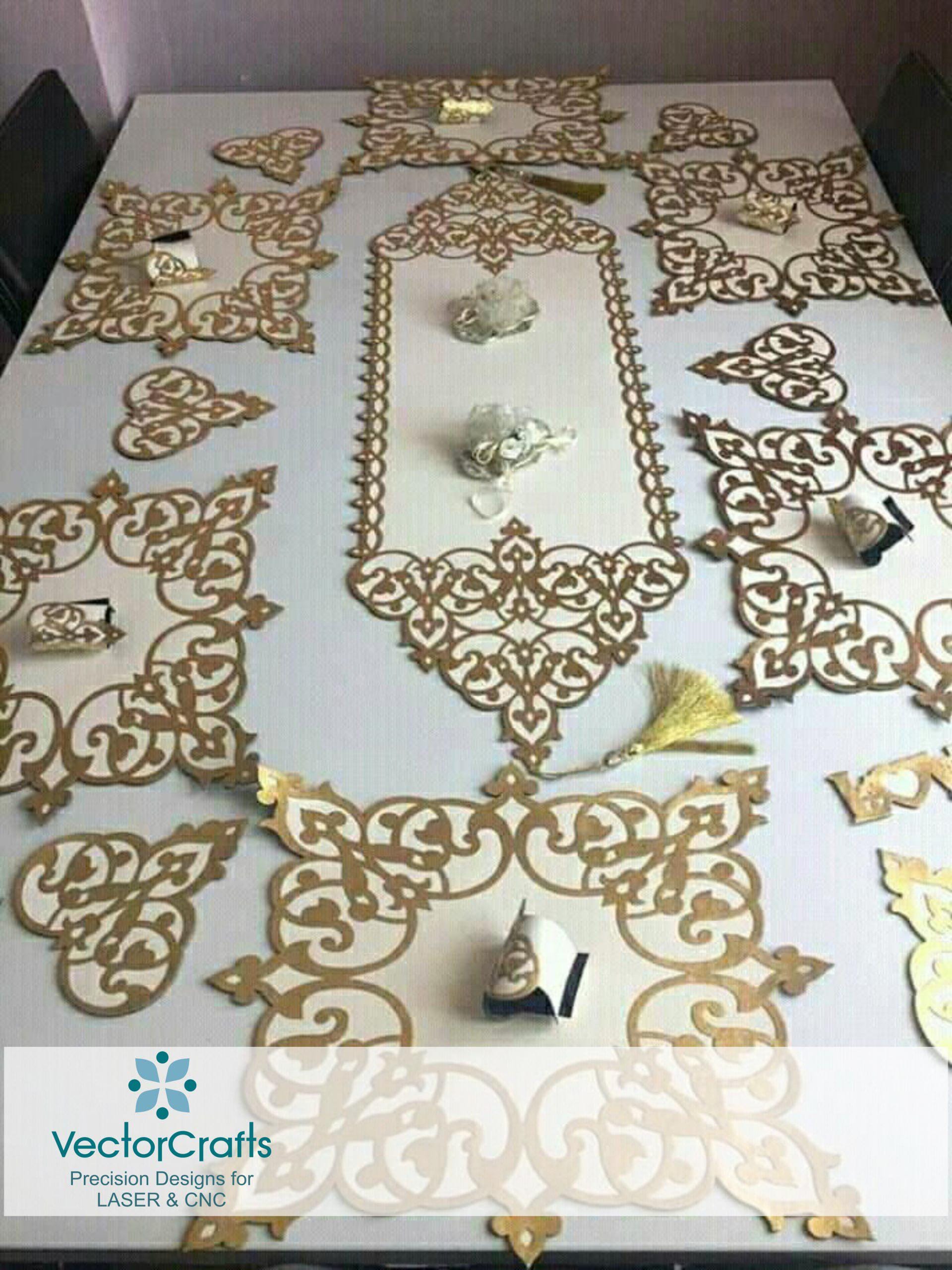 Ornamental Laser Cut Frame Templates