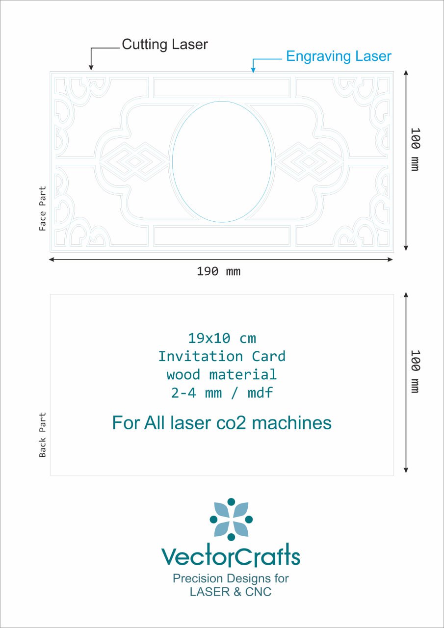 Laser Cut Wedding Invitation Card File