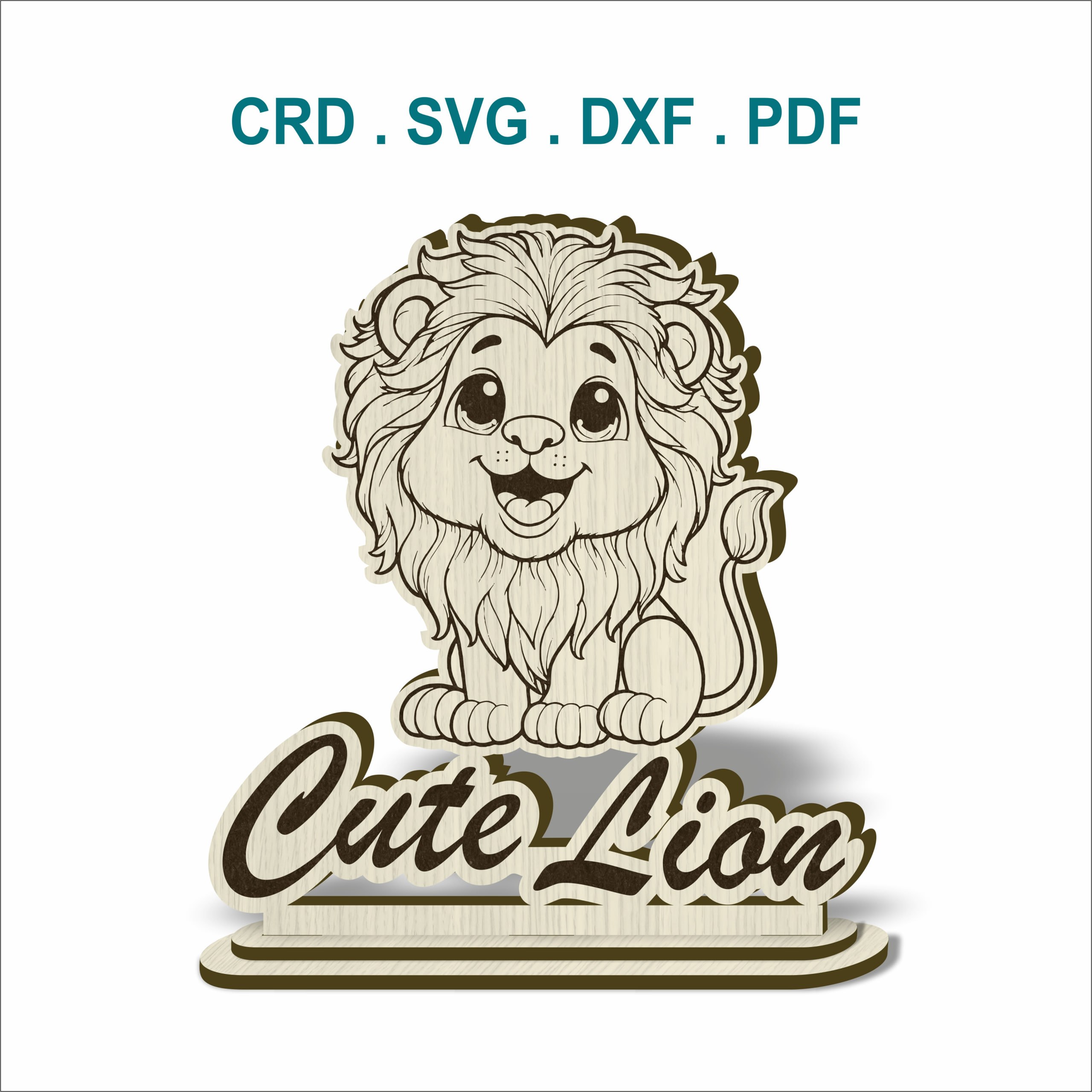 Cute Lion Standing Ornament