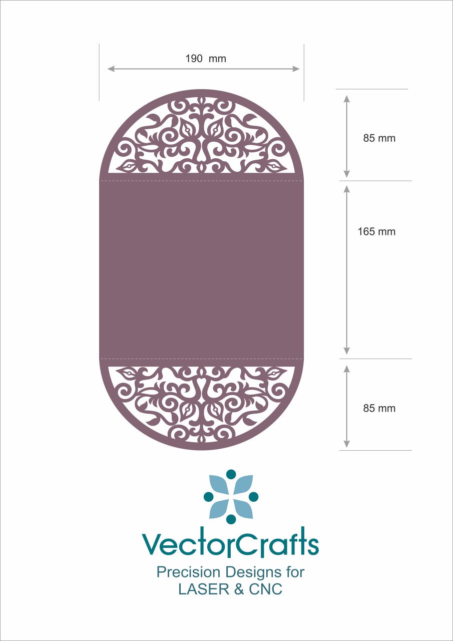 Laser Cut Invitation Card Digital File