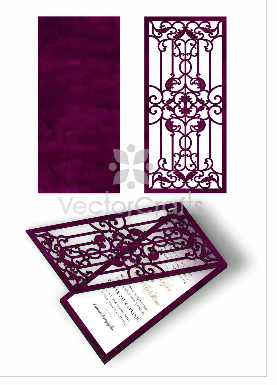 Laser Cut Invitation Wooden Card Digital File