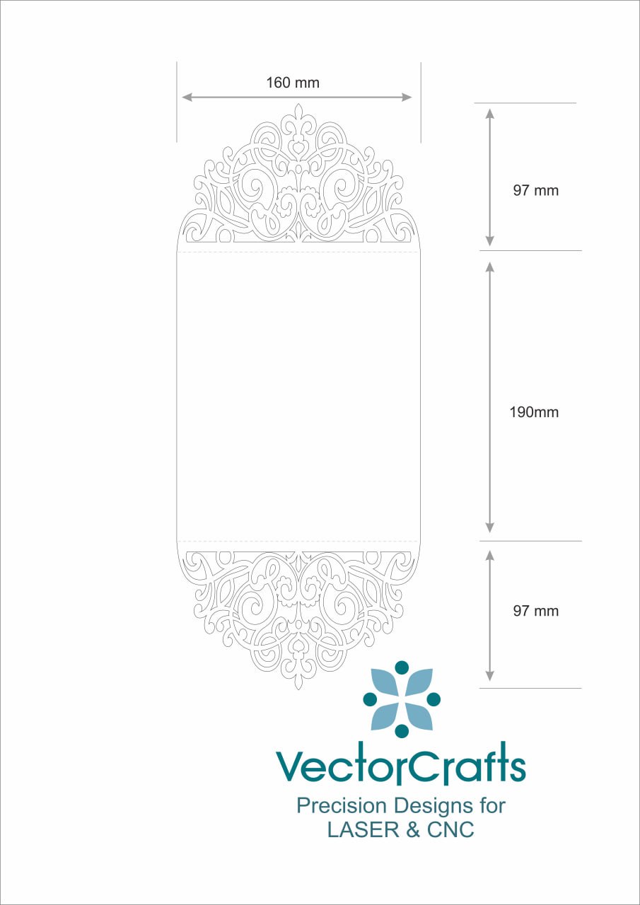 Laser Cut Invitation Card Digital File