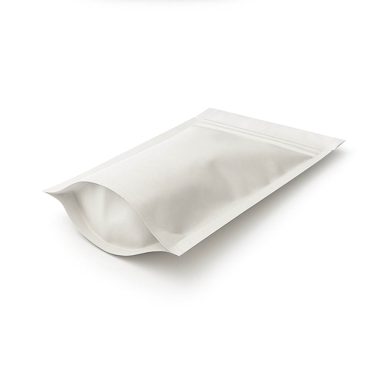 Bolsas Doypack Kraft Blancas con Zipper | Empaque para Alimentos, Suplementos y Más