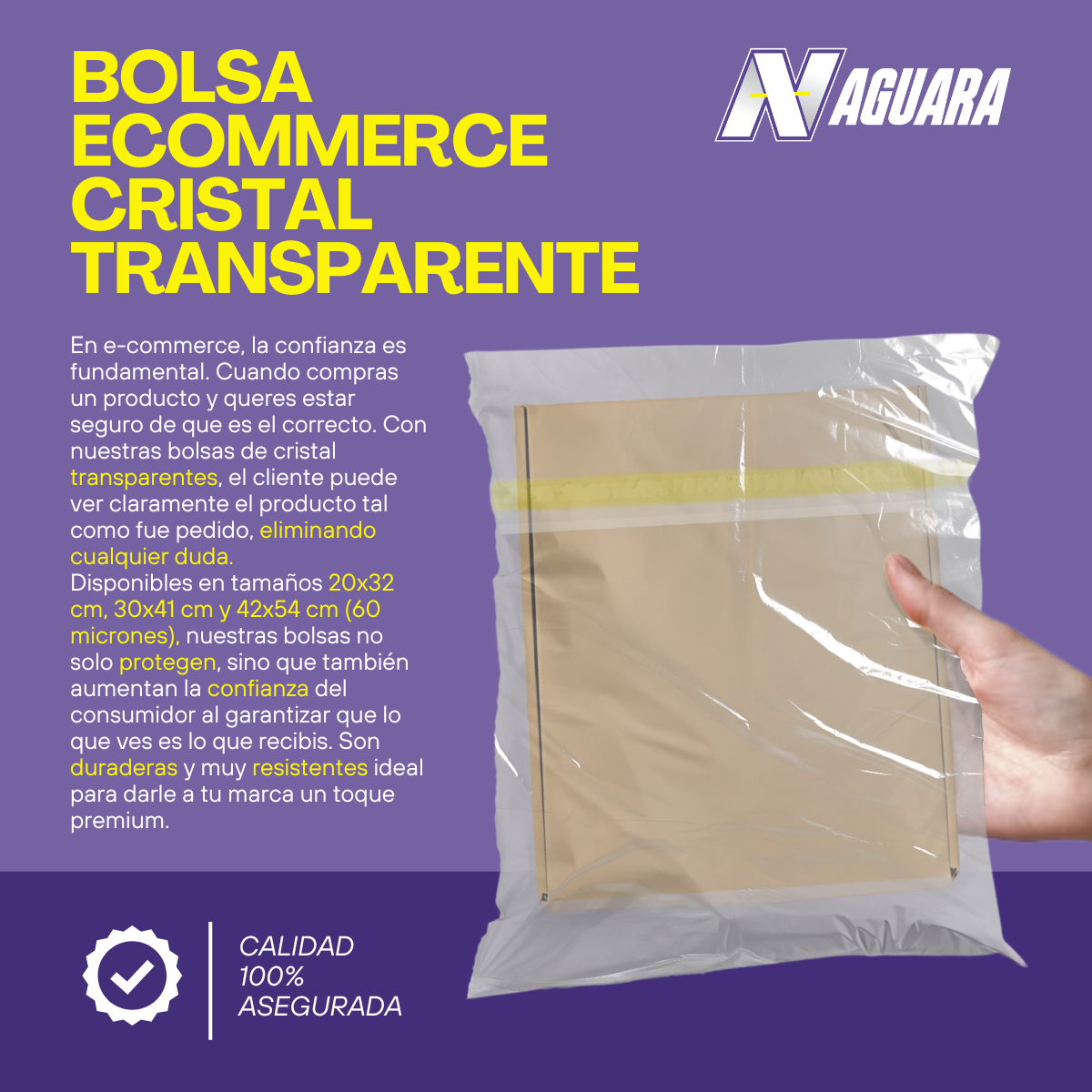 Bolsas E Commerce Cristal / Transparentes