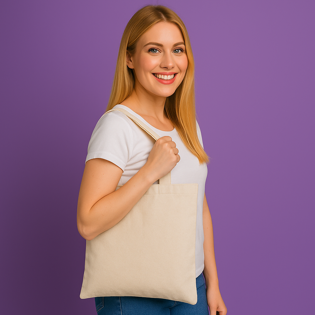 Bolsas de Lienzo con Manija 100% Algodón – Ecológicas y Reutilizables