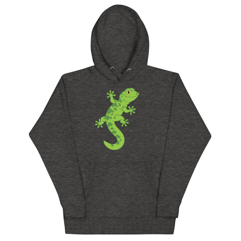 Gecko Print Black Hoodie