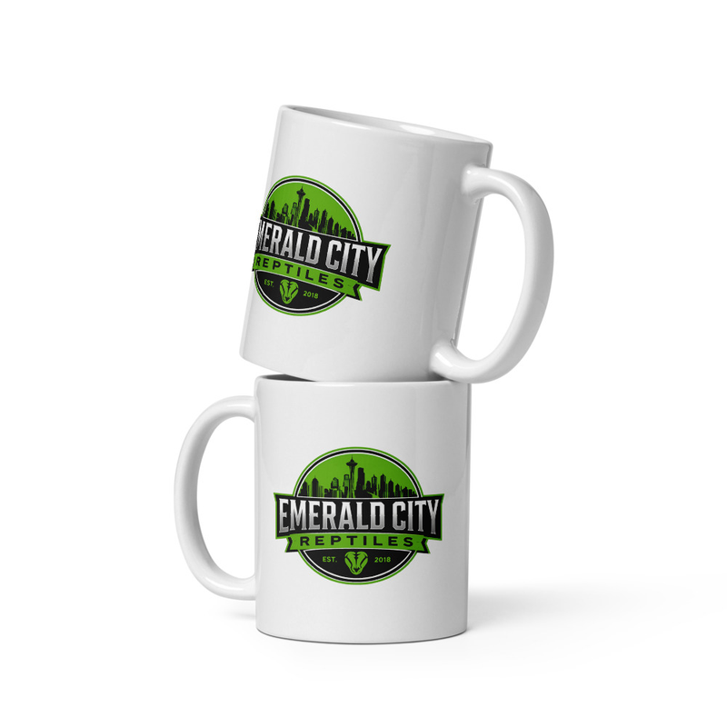 Emerald City Reptiles Logo Coffee Mug – Fuel Your Passion for Reptiles