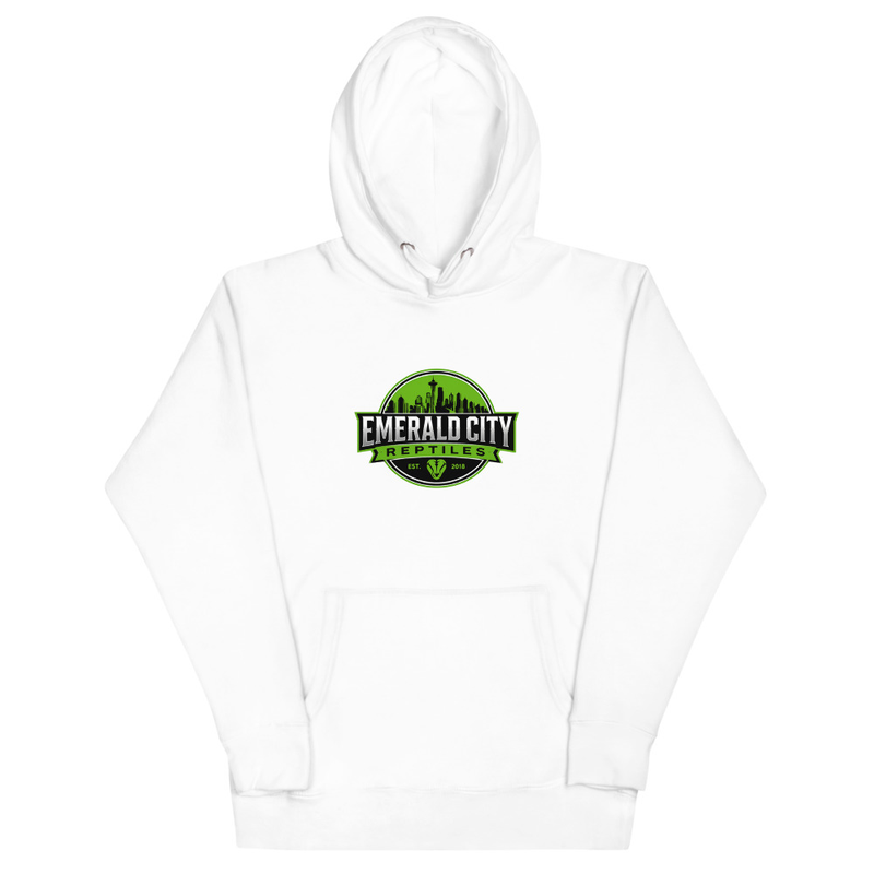 Emerald City Reptiles Logo Hoodie – Classic Ball Python Apparel