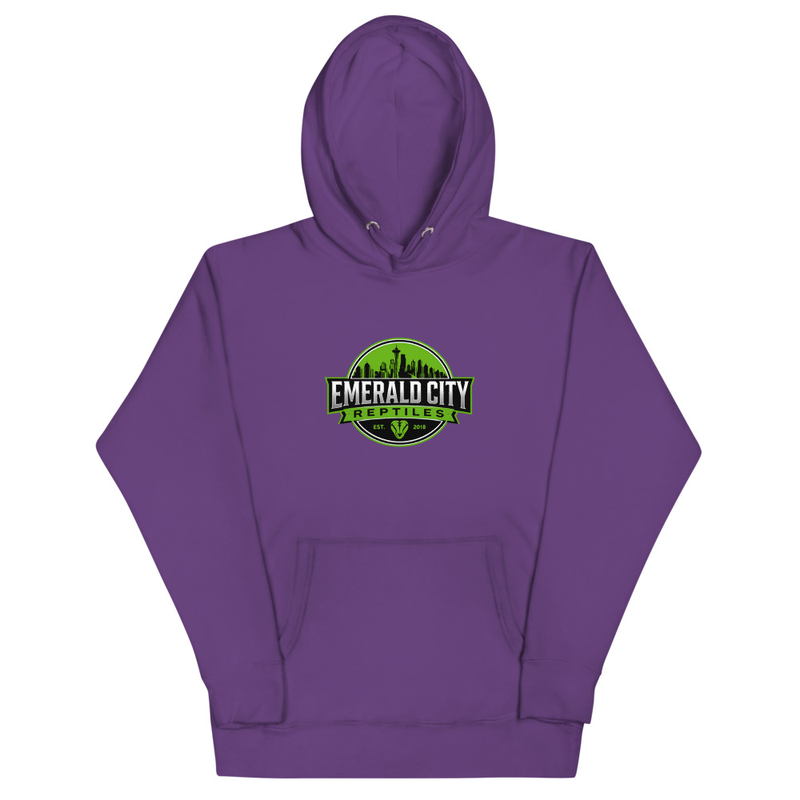 Emerald City Reptiles Logo Hoodie – Classic Ball Python Apparel