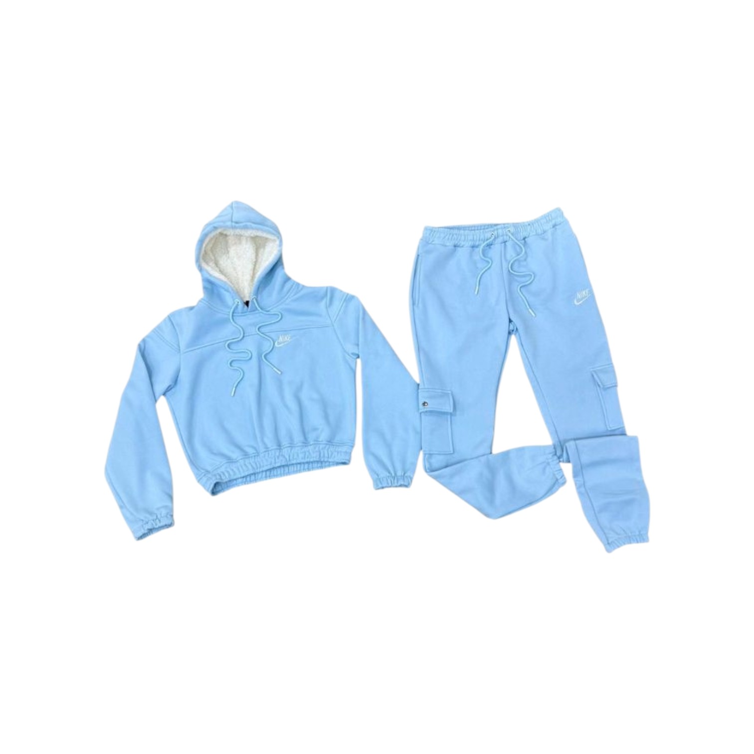 Conjunto Nike Feminino Azul (Jaqueta + Calça)