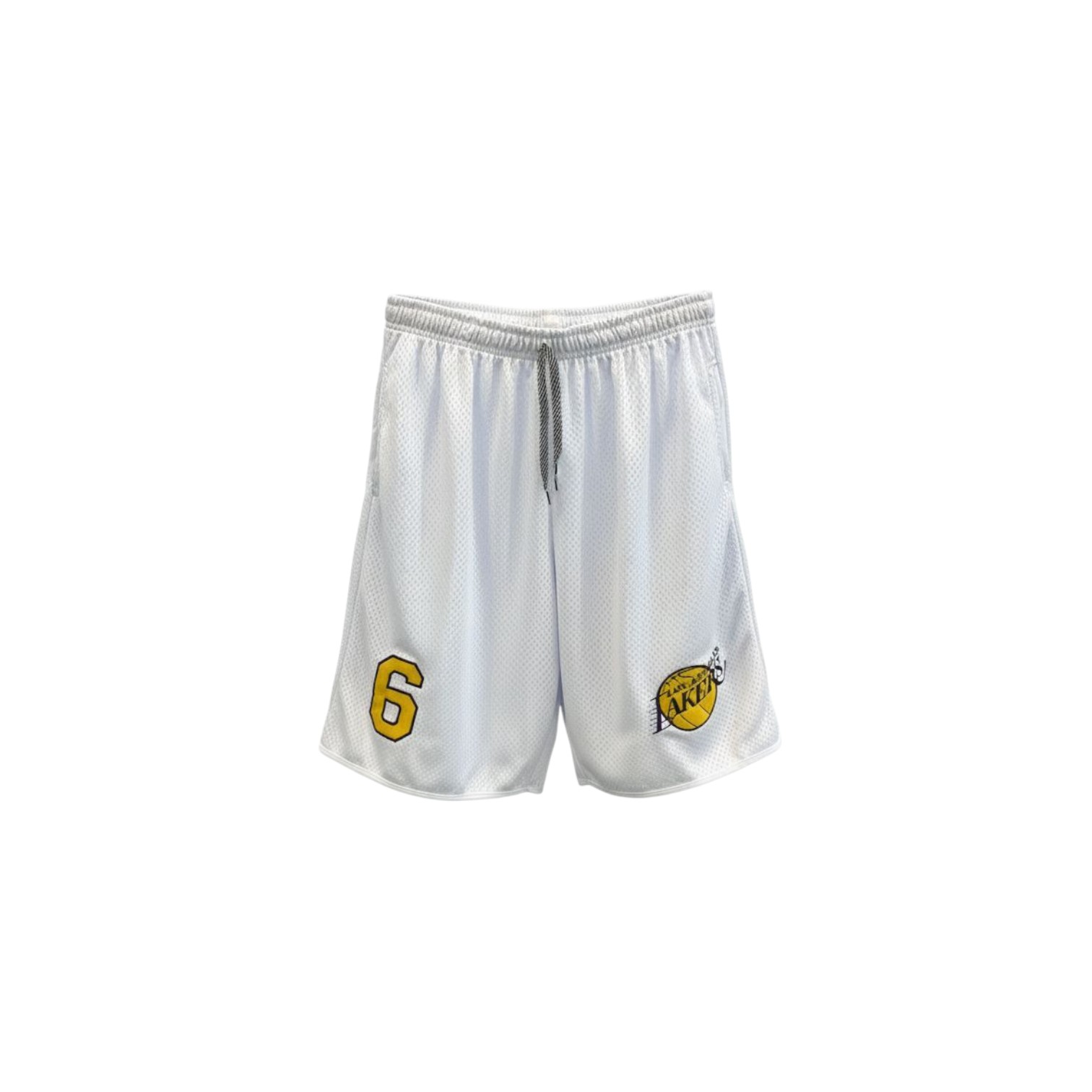 Shorts de basquete Lakers Branco N6
