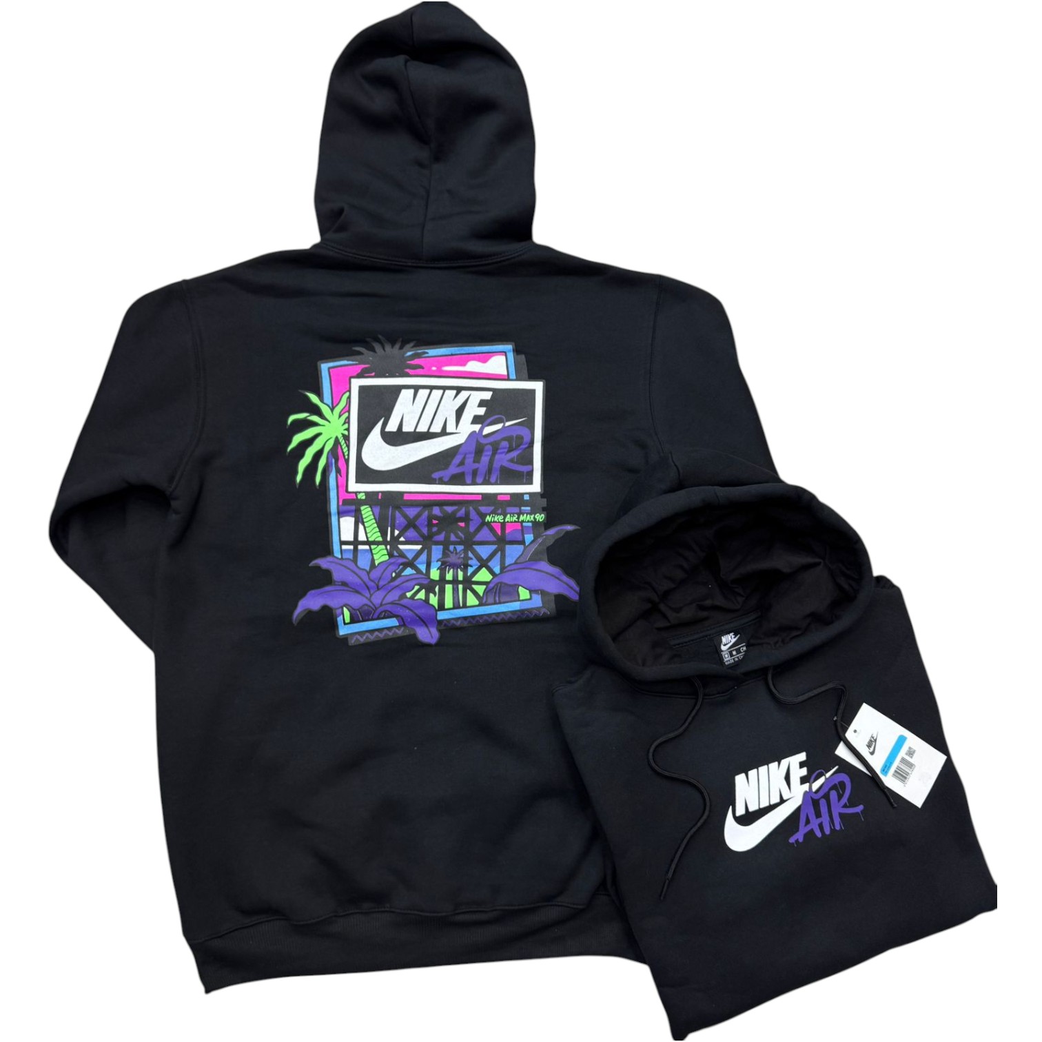 Moletom Nike Air "Neon Vibes" Unissex – Estampa Retrô