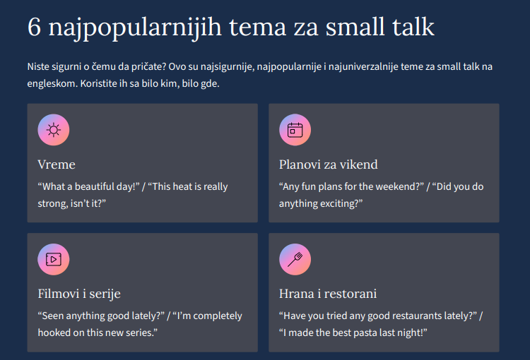 Vodič za small talk