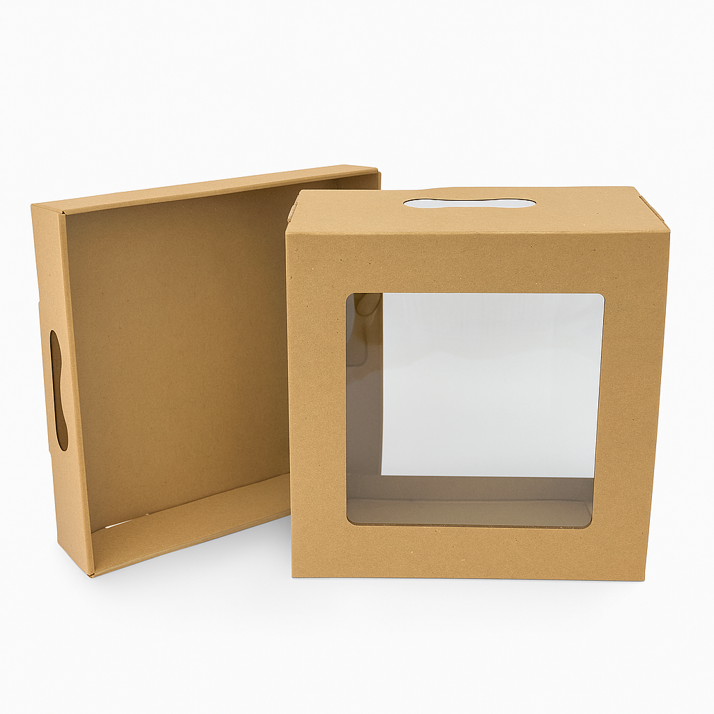 Caja con Visor 25x25x12