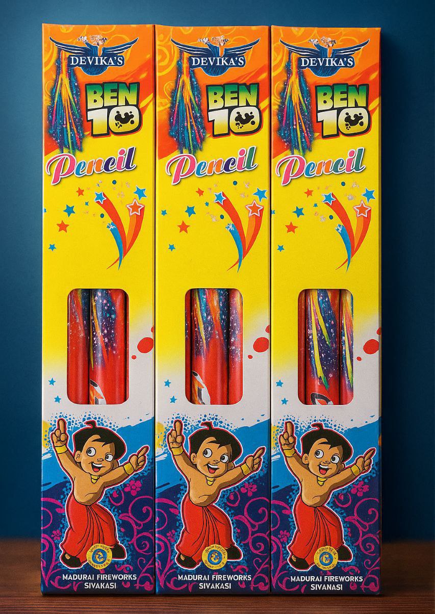 Ben 10 pencil multi clr 3 pcs