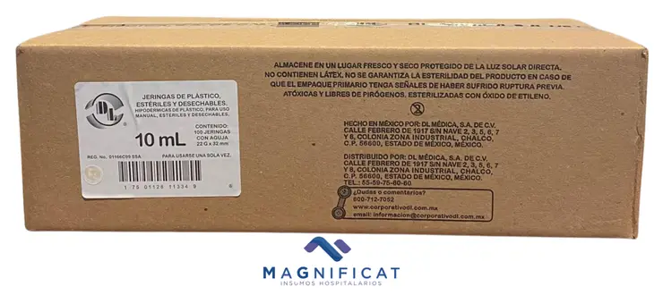 JERINGA 10ML 22G X 32MM NEGRA (1 1/4) C/100 DENTILAB