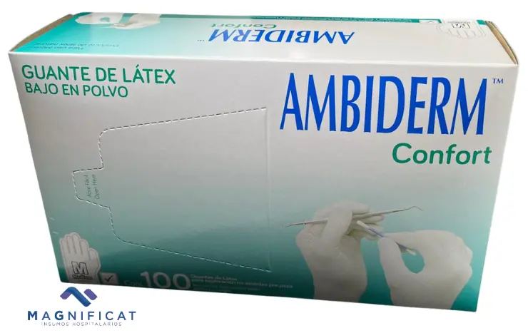 GUANTE EXPLORACION NO ESTERIL LATEX CH-MED-GDE C/100 AMBIDERM NATURAL