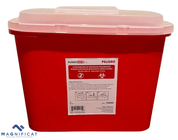 CONTENEDOR PUNZOCORTANTE 4.0 LTS HQ