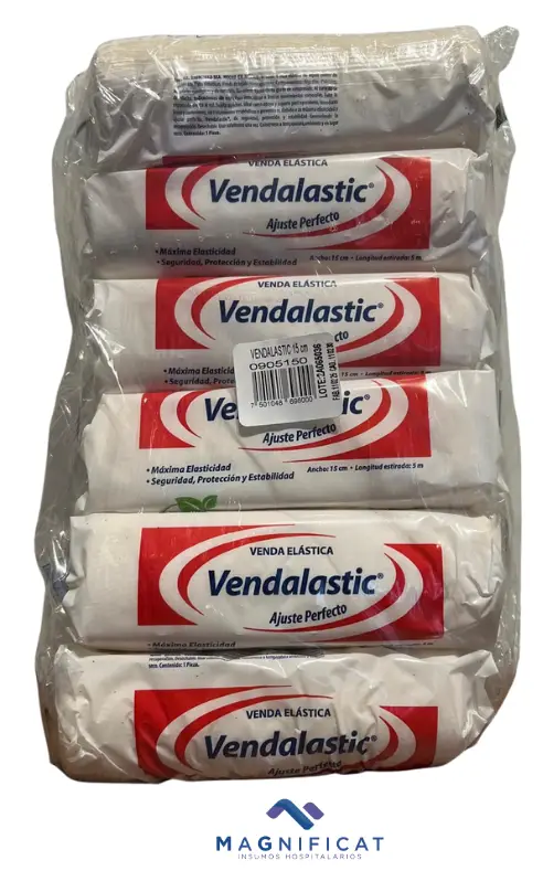 VENDA ELASTICA 15CM X 5MT C/12 VENDALASTIC