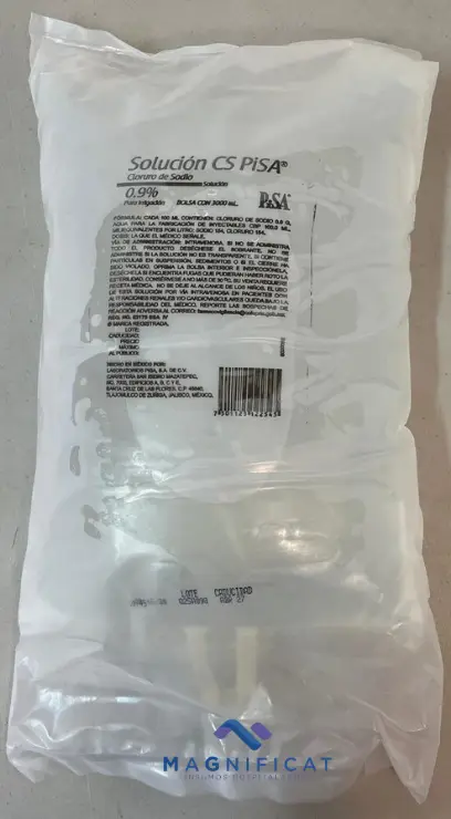 SOLUCION CLORURO DE SODIO 0.9% 3000ML PISA 
