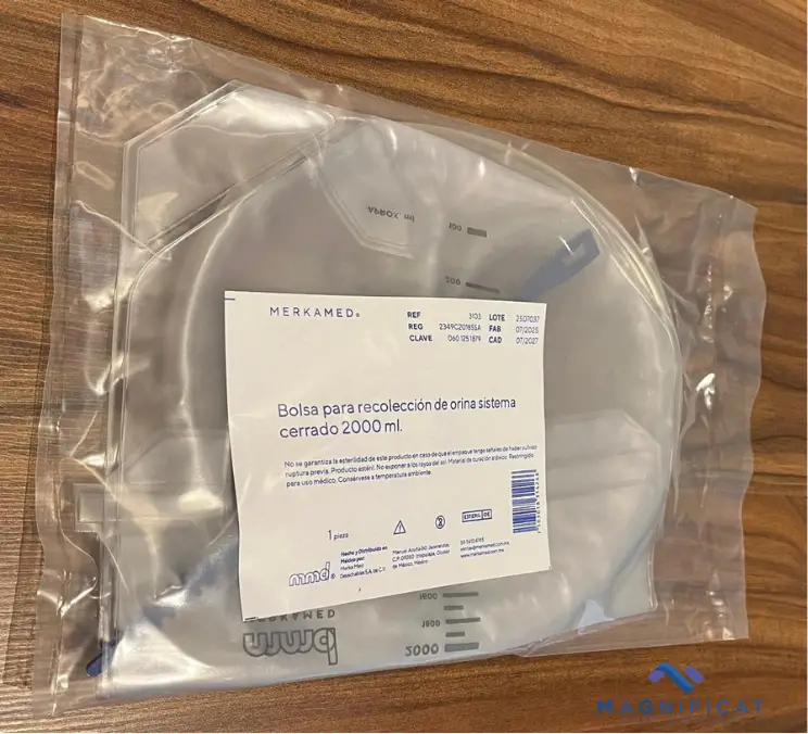 BOLSA PARA RECOLECION DE ORINA SISTEMA CERRADO 2000 ML