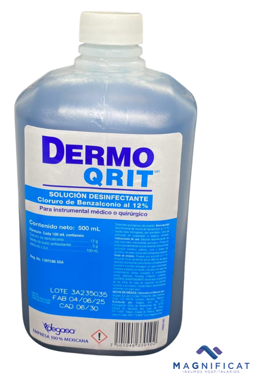 CLORURO BENZALCONIO 12% 500ML DERMOQRIT DEG301060