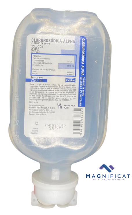 SOLUCION CLORURO DE SODIO 0.9% 250ML FRESENIUS 5108BP