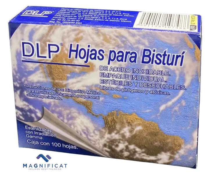HOJA P/BISTURI #23 ACERO INOX CAJA CON 100 DENTILAB