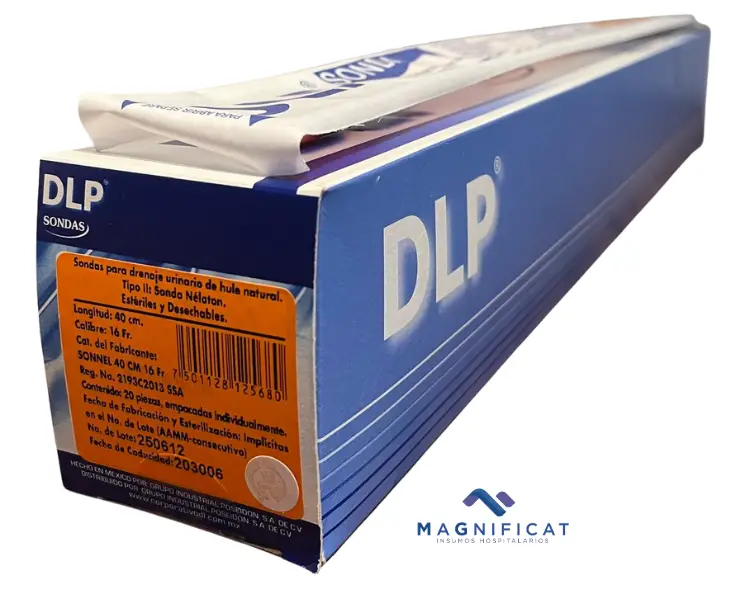 SONDA NELATON LATEX 16FR 40CM DENTILAB