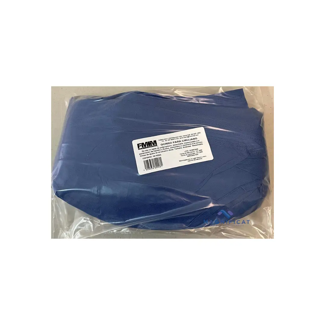 GORRO CIRUJANO C/100 AZUL FM+M