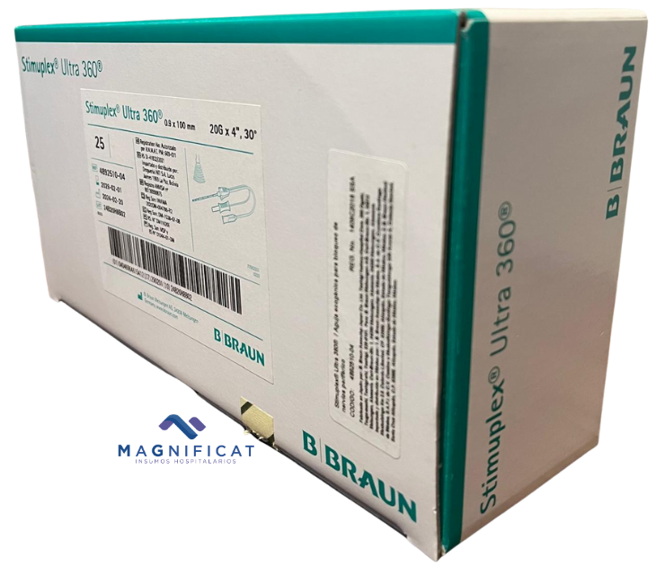 AGUJA STIMUPLEX ULTRA 360 30° 20G X 100MM SA 489251004 BBRAUN