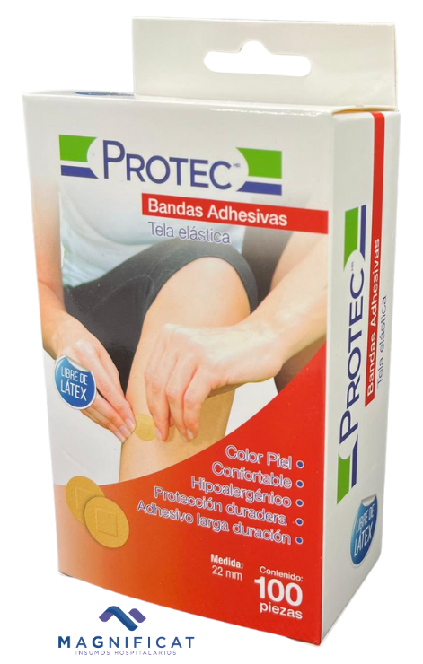 BANDITAS ADHESIVAS REDONDA C/100 PROTEC