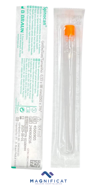 AGUJA QUINCKE 25GX3 1/2 SPINOCAN BBRAUN 4505905