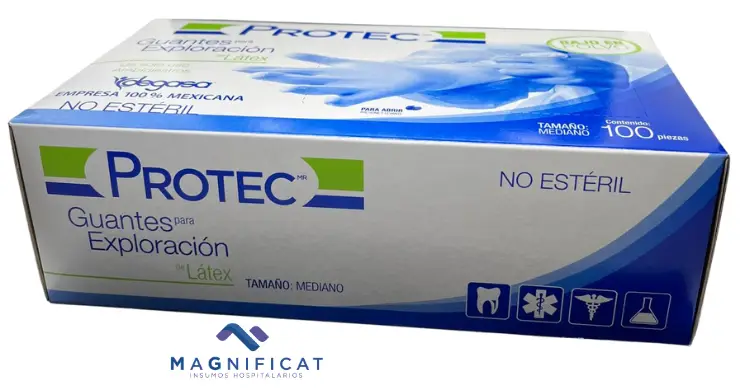 GUANTE EXPLORACION NO ESTERIL LATEX CH-MED-GDE C/100 PROTEC