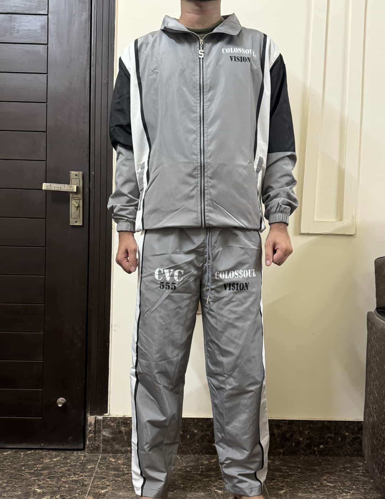 Gray Tracksuit Set