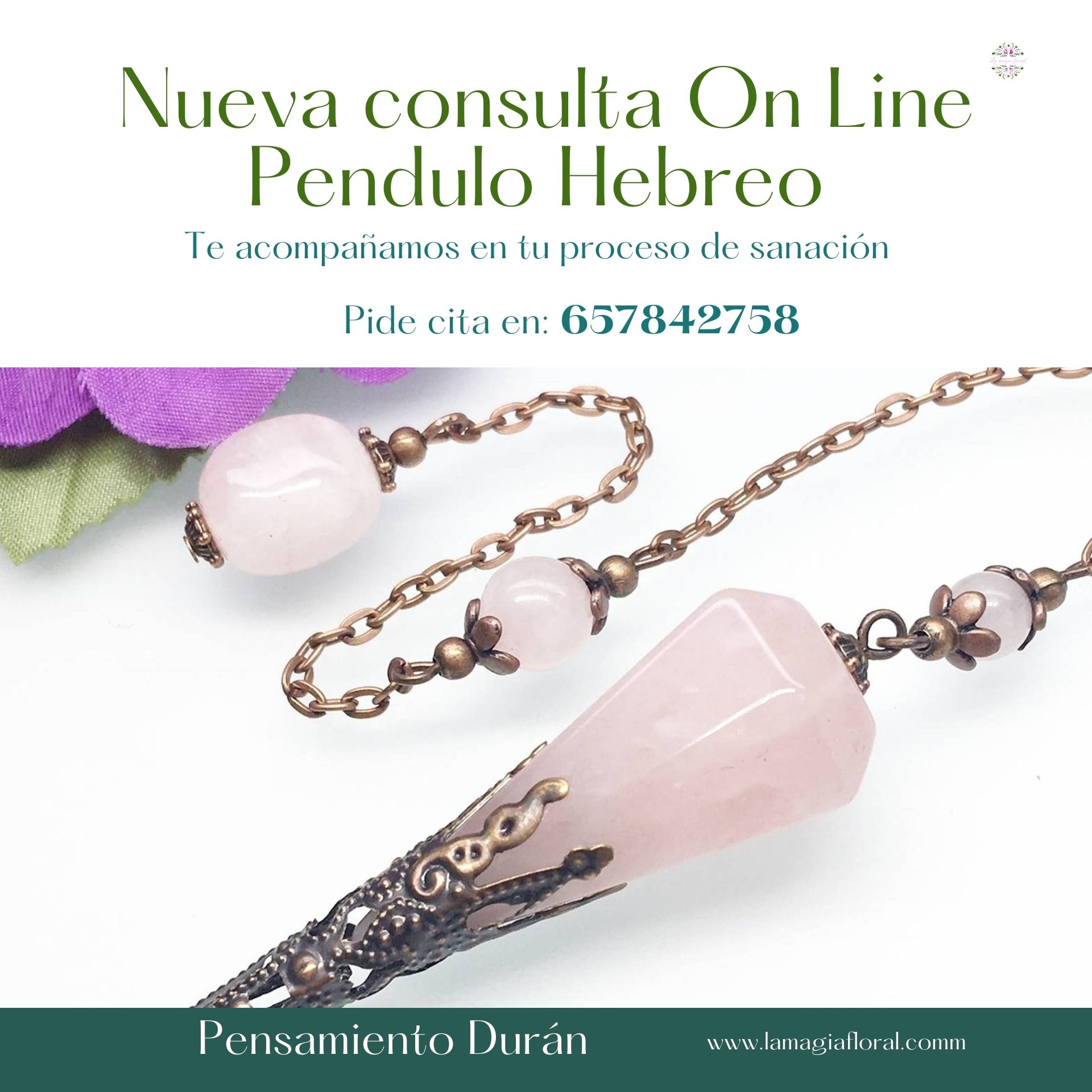 4 SESIÓNES DE PÉNDULO HEBREO ON LINE