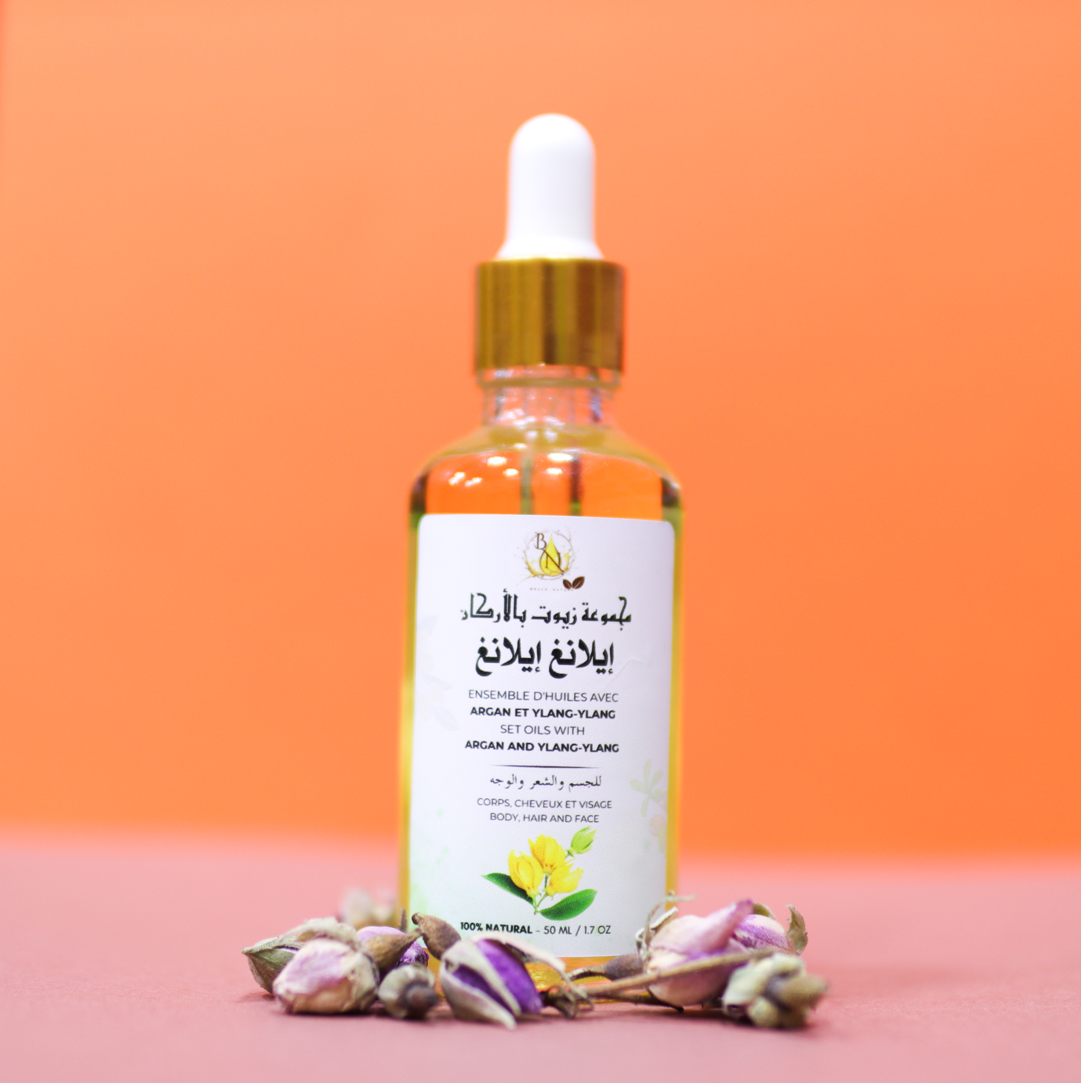 زيت الأركان المعطر بزهرة الإيلانغ