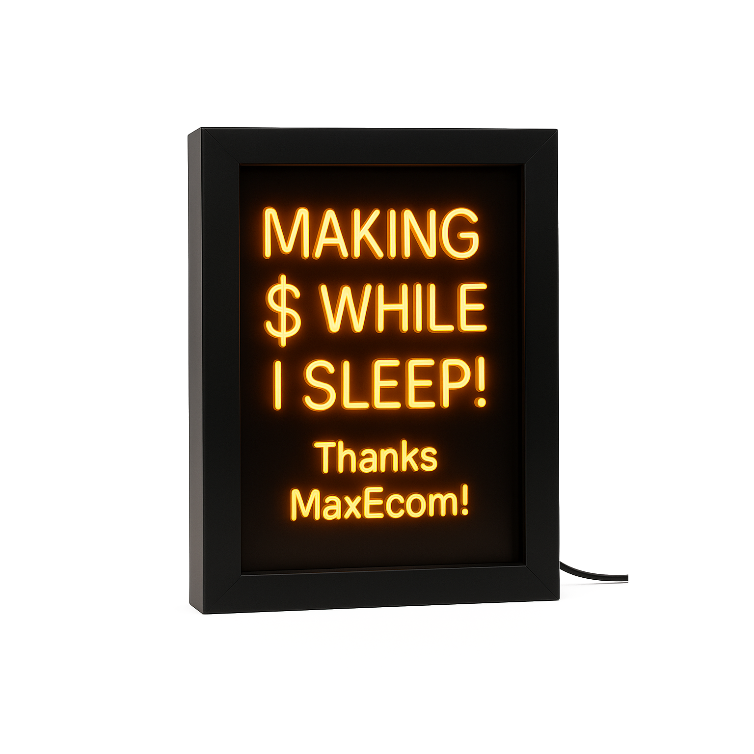MaxEcom - Motivational LED Desk Sign