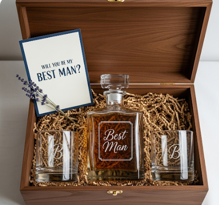 Best Man Whiskey Gift Set