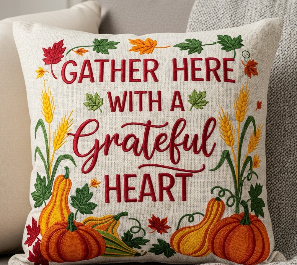 Grateful Heart Decorative Pillow