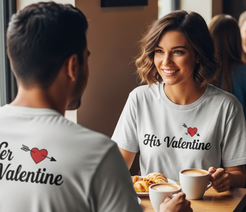 His and Her Valentine T-Shirts