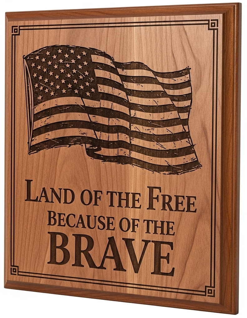 Commemorative Wooden Plaque