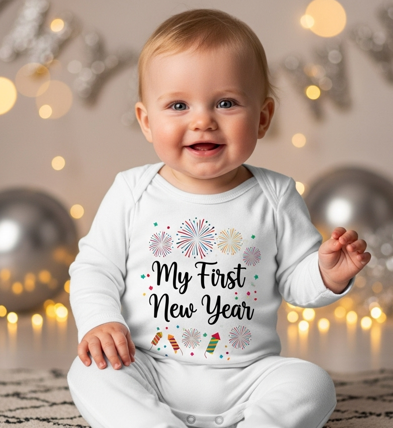My First New Year Baby Onesie