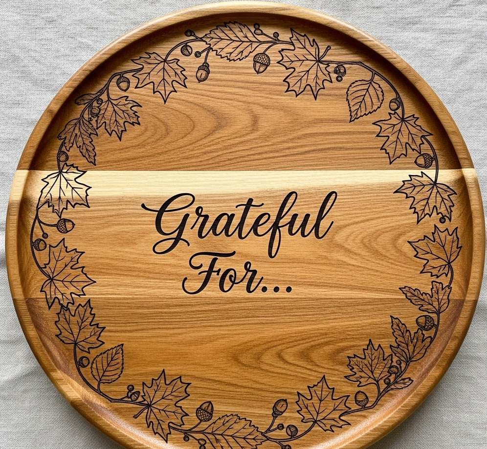 "Grateful For" Serving Board