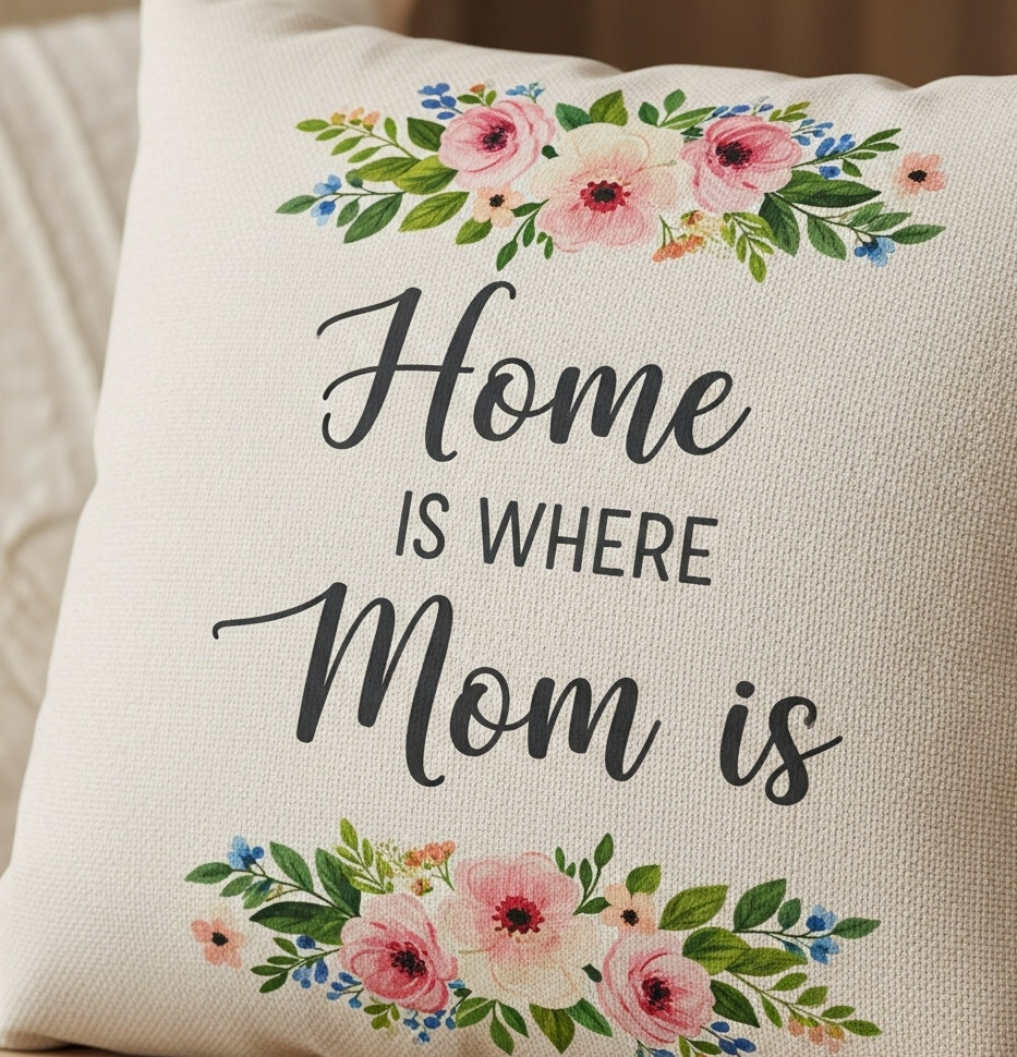 Decorative Mother's Day Throw Pillow