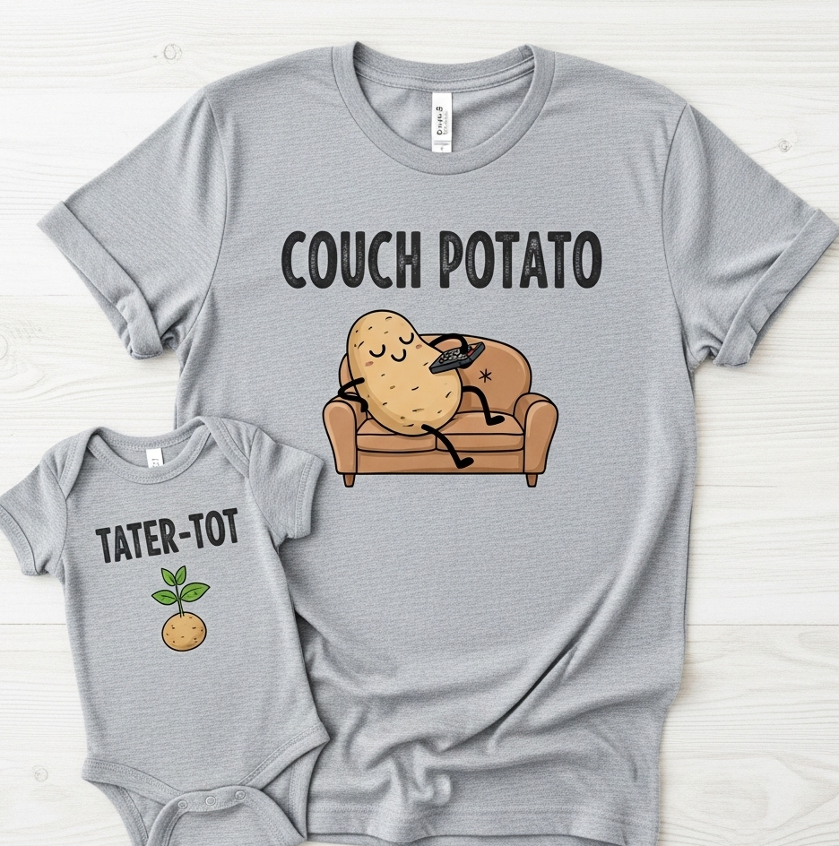 Couch Potato and Tater-Tot Matching Set